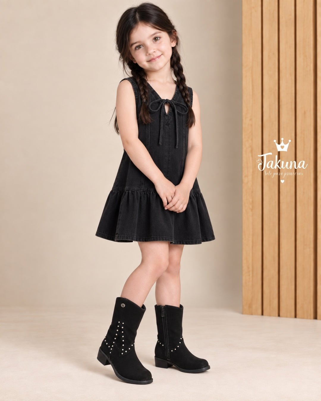 Bota de niña con estoperoles - Marca Jakuna