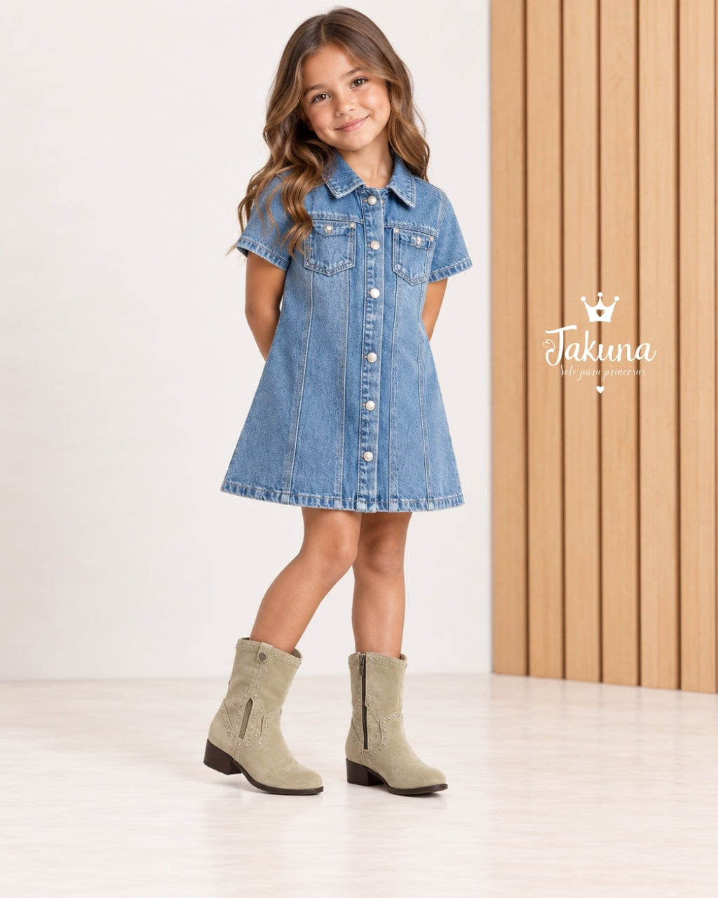 Bota de niña con estoperoles - Marca Jakuna