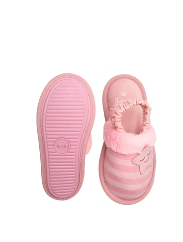 Pantufla rosa para niña con resorte cómodas | Jakuna