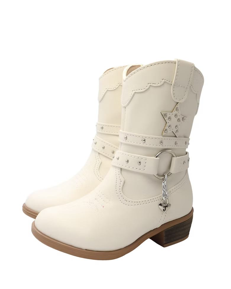 Bota latte con estrella para niña - cómoda y resistente | Jakuna