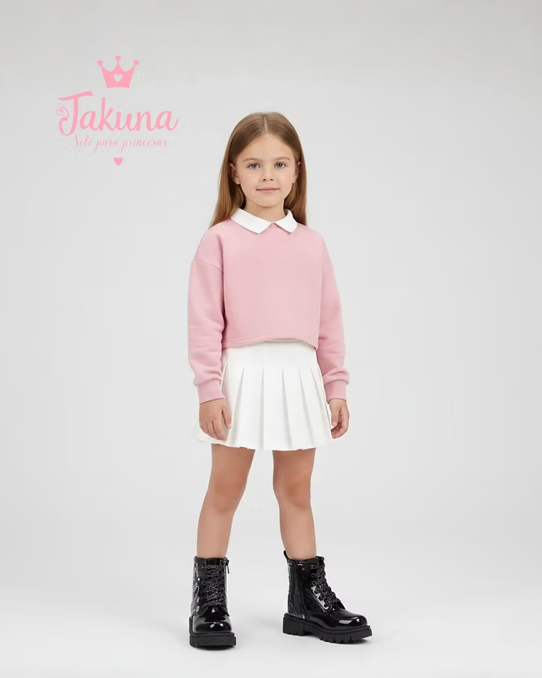 Bota urbana negra para niña - cómoda y resistente | Jakuna