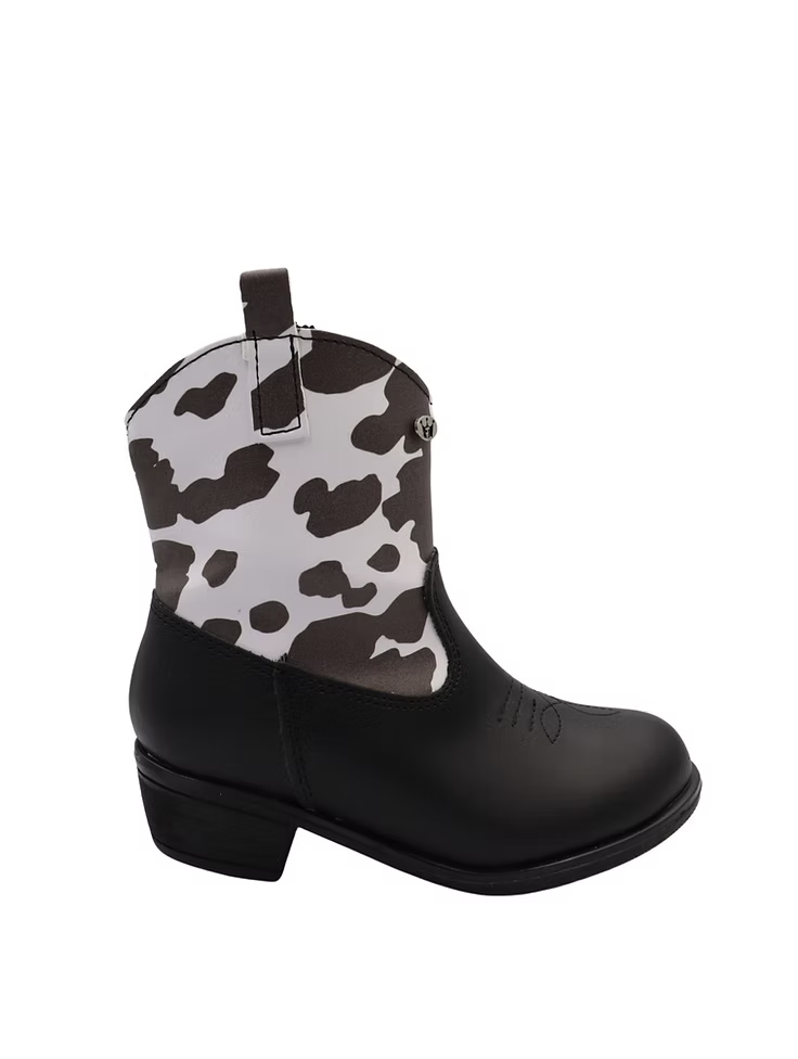 Bota vaquera negra para niña - cómoda y resistente | Jakuna