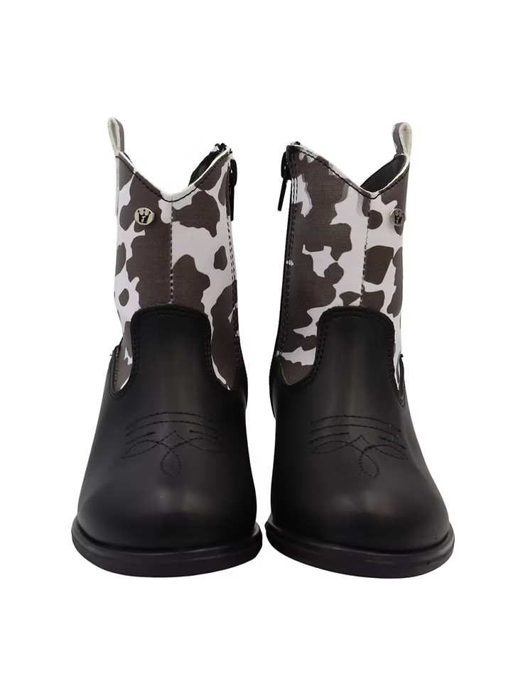 Bota vaquera negra para niña - cómoda y resistente | Jakuna