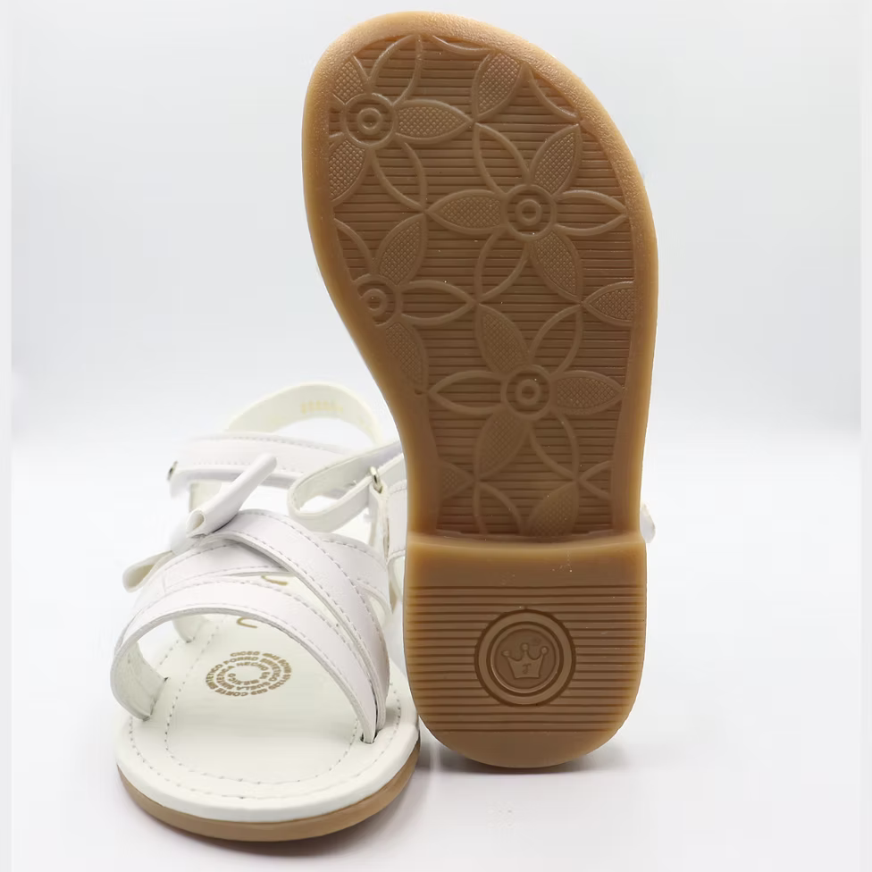 Sandalia blanca cómoda para niña – ligera y fresca para uso diario | Jakuna