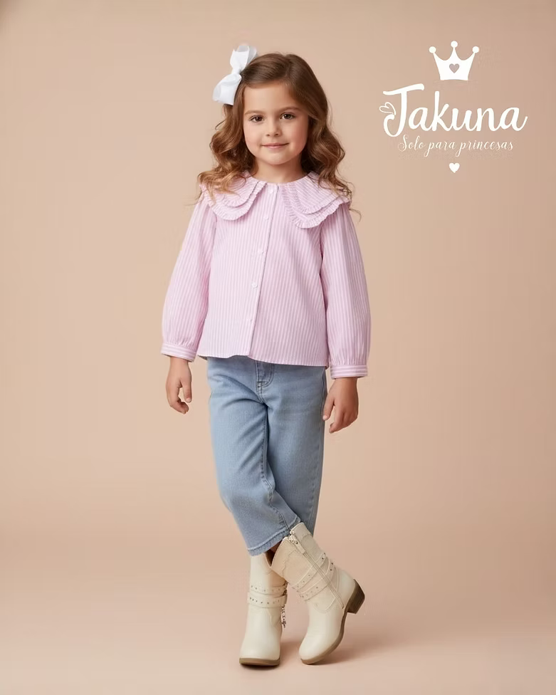 Bota latte con estrella para niña - cómoda y resistente | Jakuna