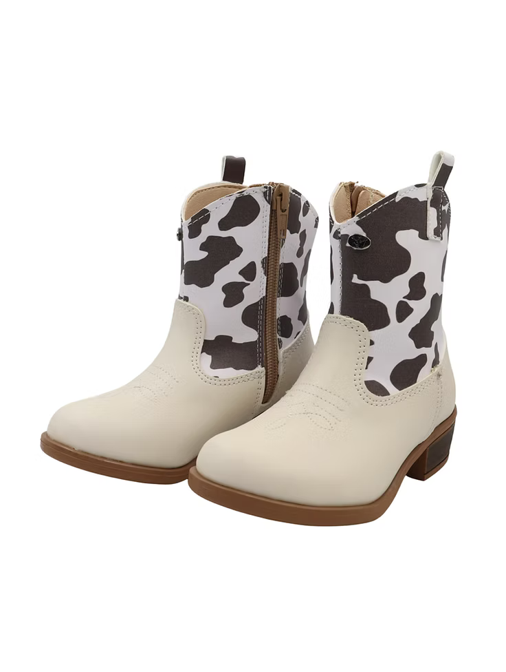 Bota vaquera latte para niña - cómoda y resistente | Jakuna