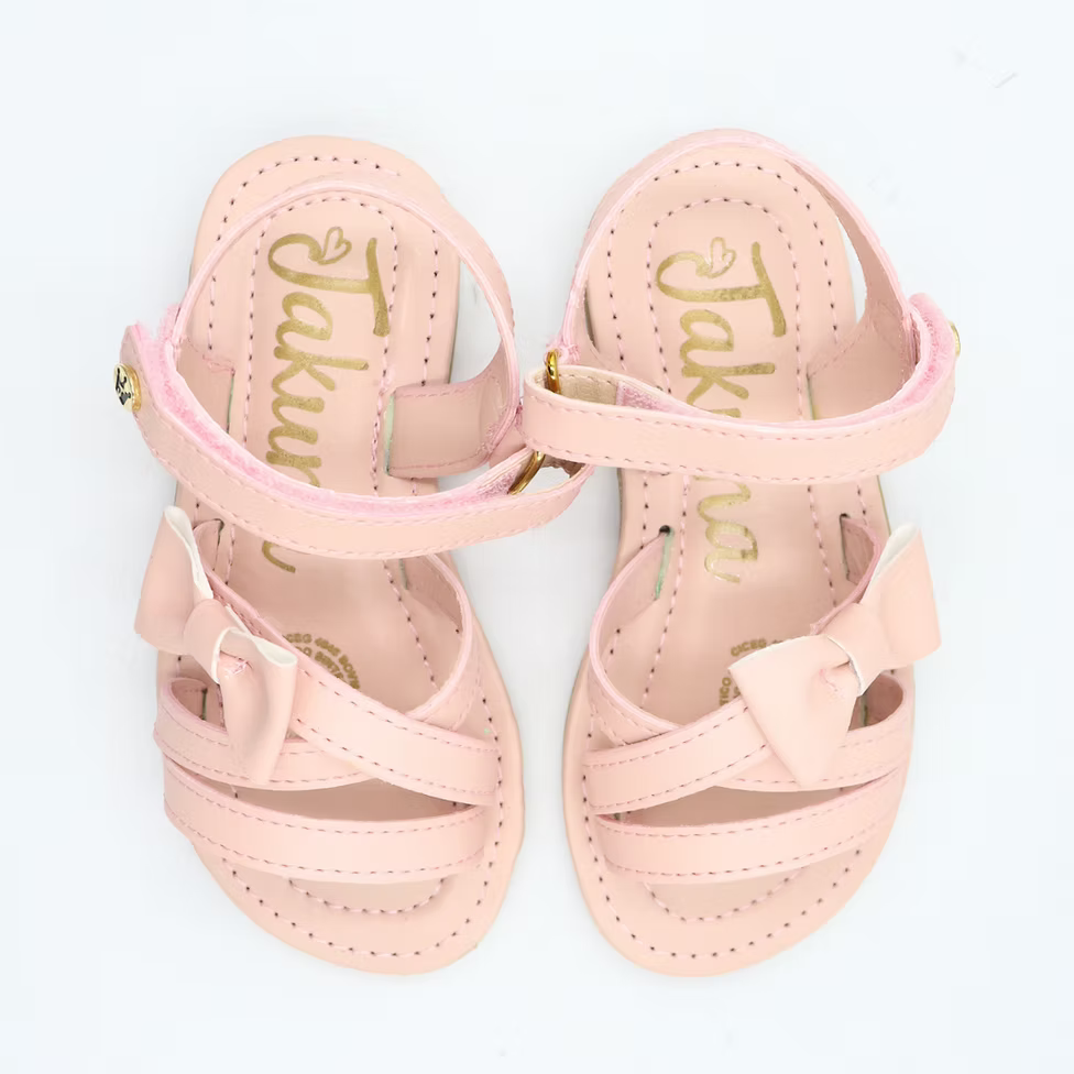 Sandalia rosa cómoda para niña – ligera y fresca para uso diario | Jakuna