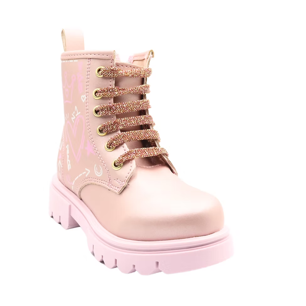 Bota urbana rosa para niña - cómoda y resistente | Jakuna