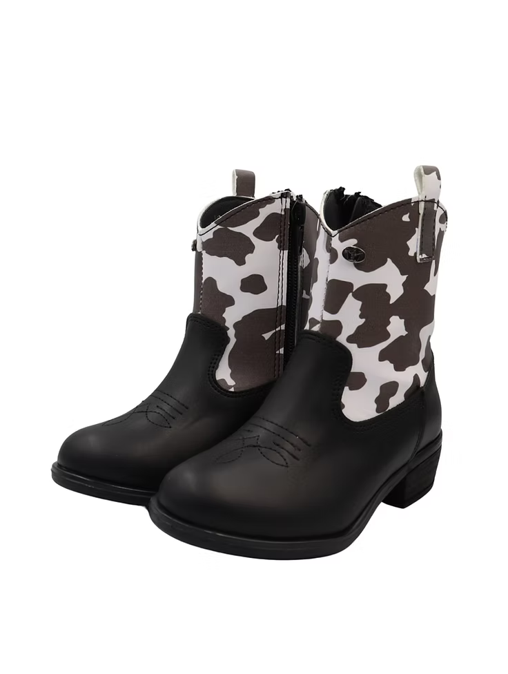 Bota vaquera negra para niña - cómoda y resistente | Jakuna