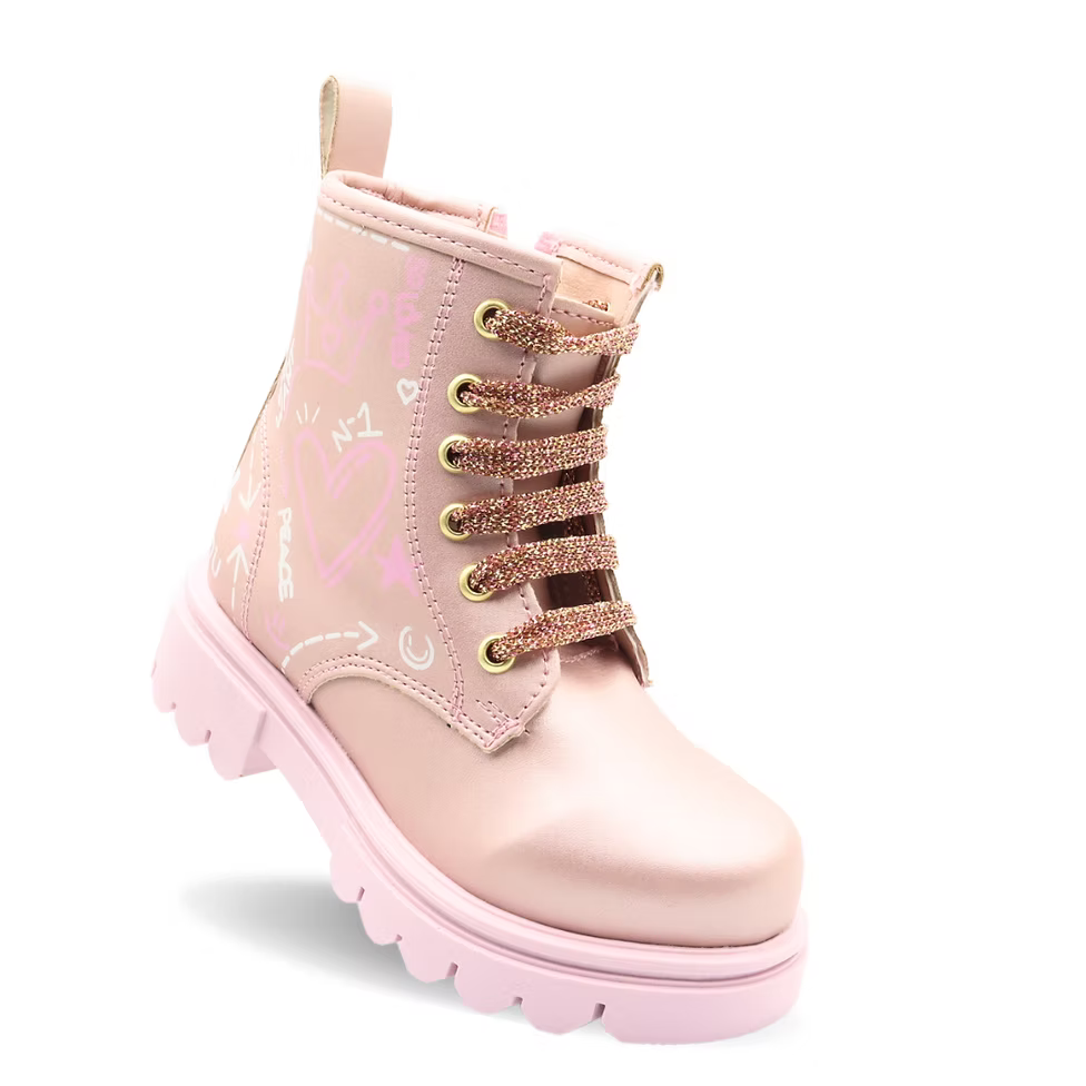 Bota urbana rosa para niña - cómoda y resistente | Jakuna
