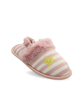 Pantufla rosa con blanco para niña con resorte cómodas | Jakuna