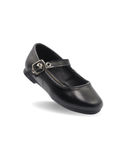 Balerina negra lisa para niña – cómoda y resistente | Jakuna