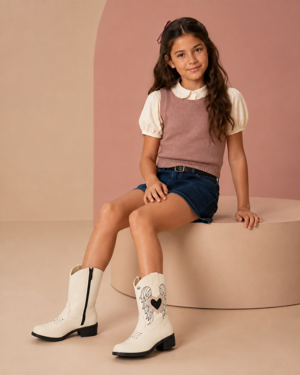 Bota de corazón con alas para niña - cómoda y resistente | Jakuna