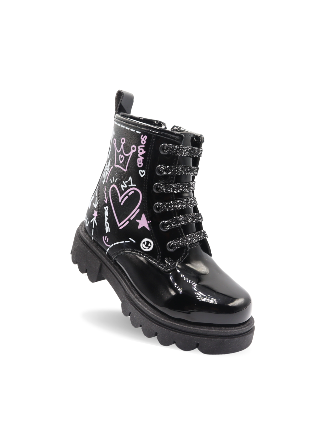 Bota urbana negra para niña - cómoda y resistente | Jakuna