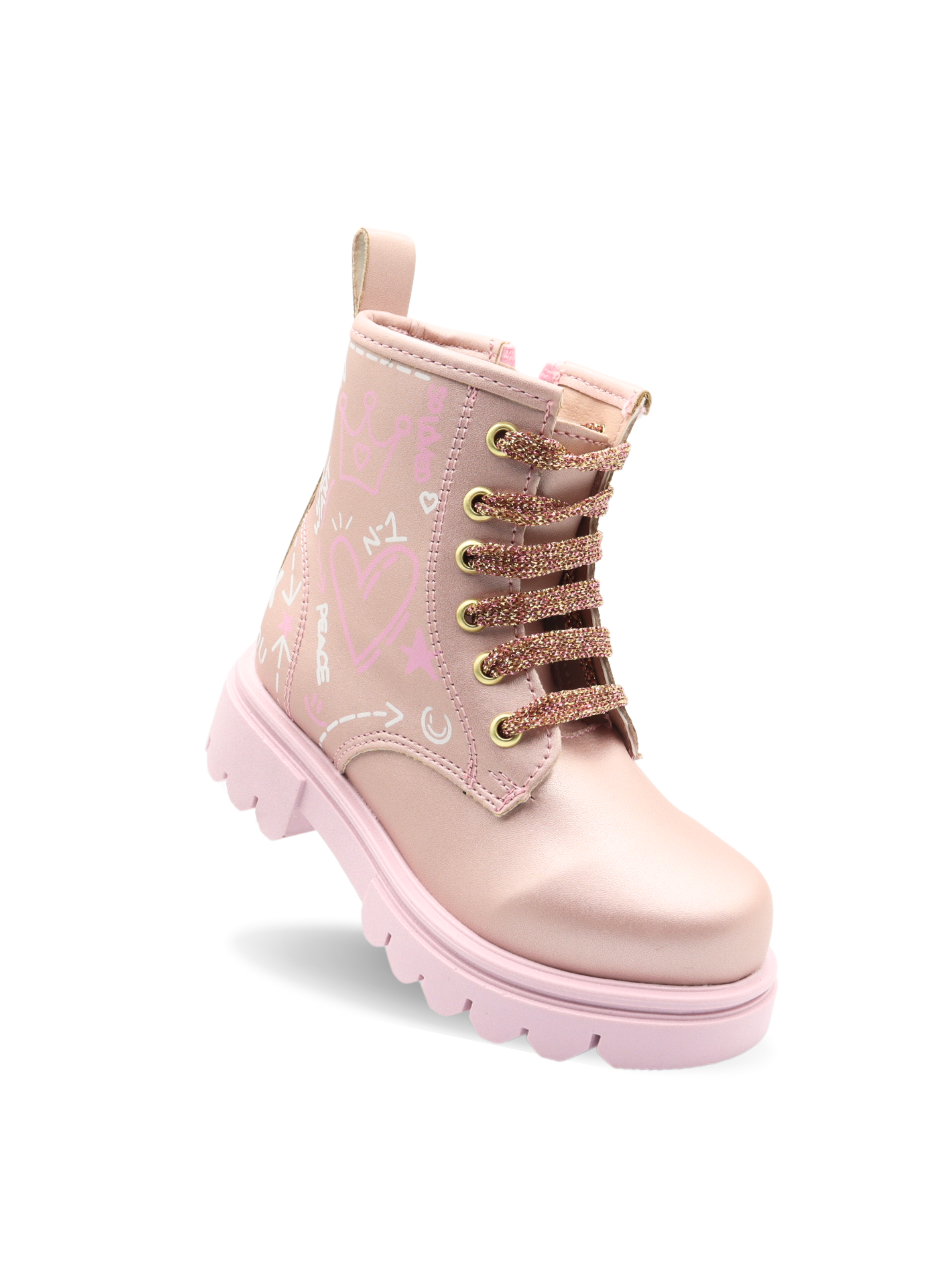 Bota urbana rosa para niña - cómoda y resistente | Jakuna