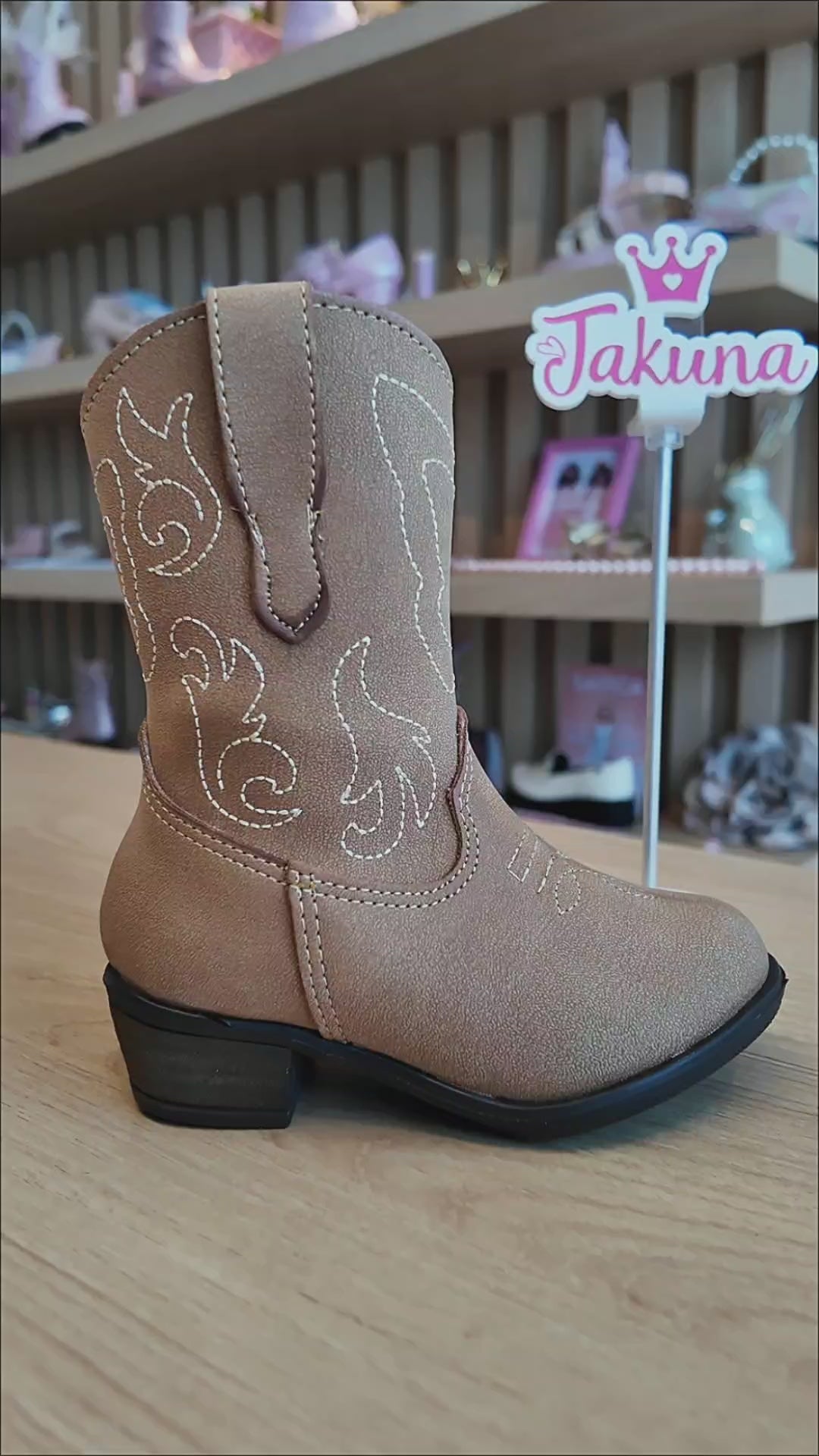 Bota clásica topo para niña - cómoda y resistente | Jakuna