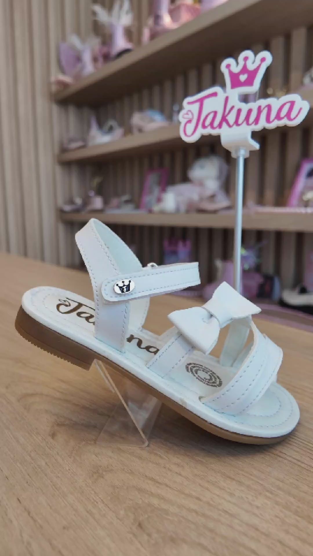 Sandalia blanca cómoda para niña – ligera y fresca para uso diario | Jakuna