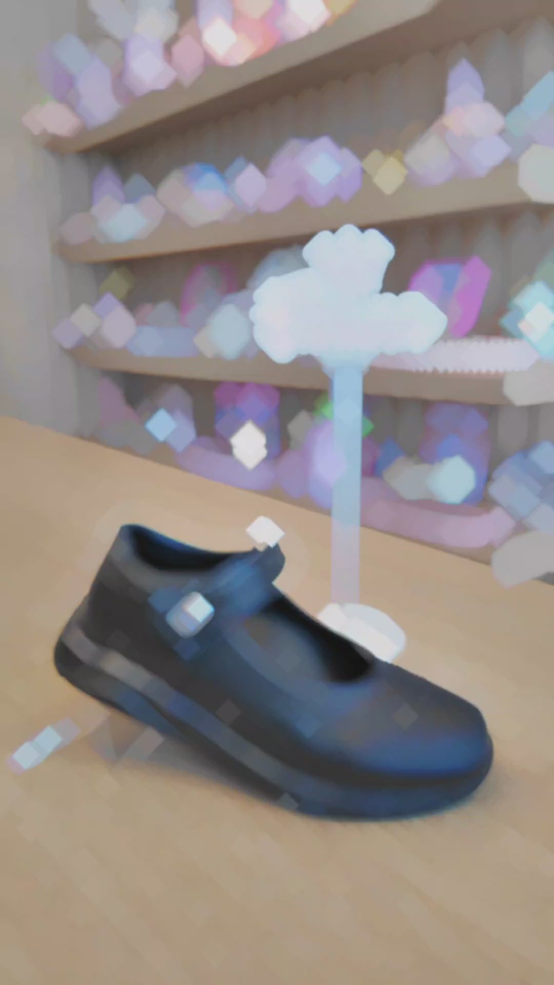 Zapato escolar negro para niña con correa - cómodo y resistente
